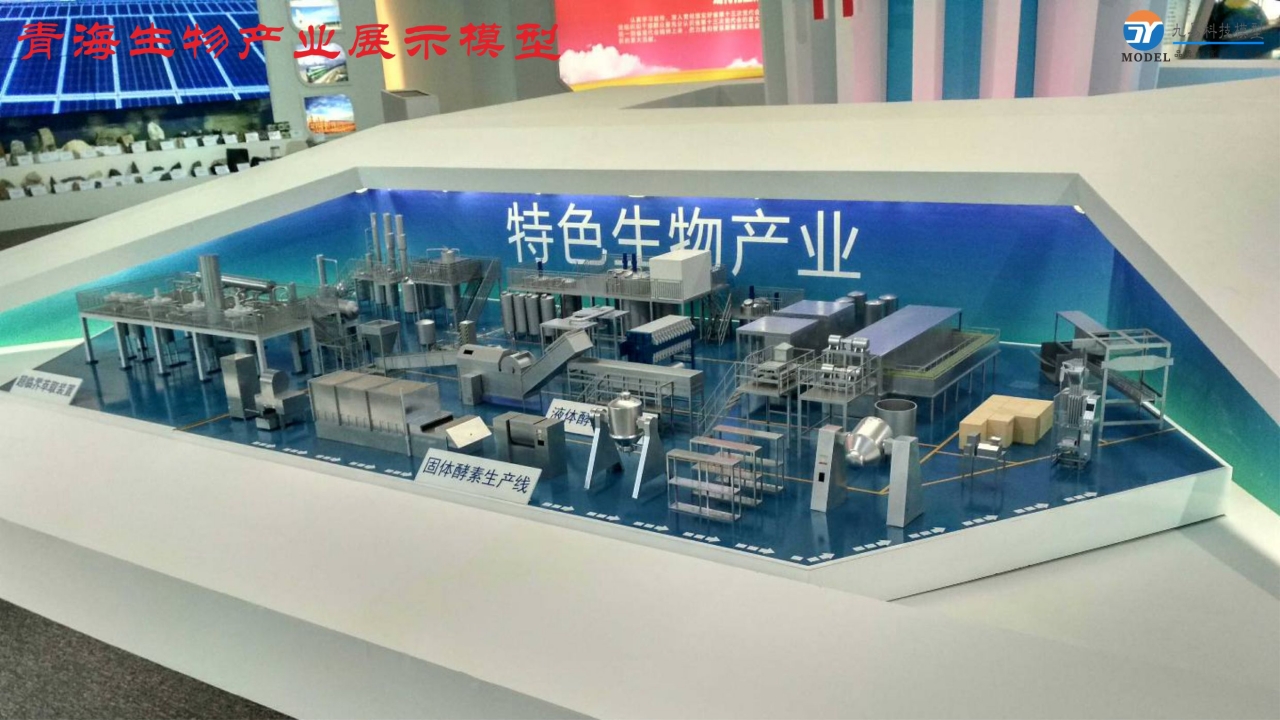 青海生物产业园展示沙盘